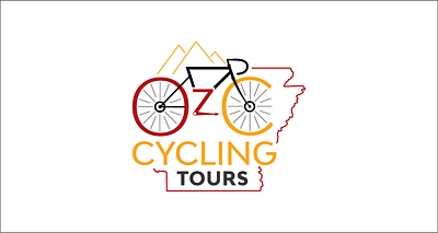 Oz Cycling Tours Logo branding design graphic design logo