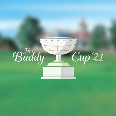 The Buddy Cup 2021 brand brand identity branding design event golf identity logo script sport tournament vector