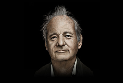 Digital Illustration - Bill Murray apple pencil art digital illustration