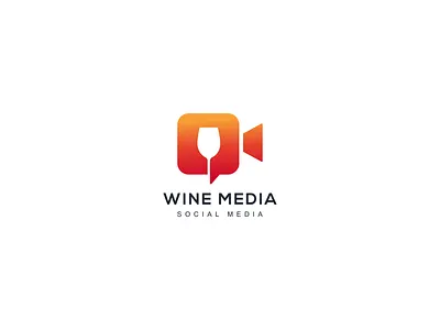 WINE MEDIA LOGO branding identity camera logo cinema logo creative creative logo design entertainment logo iconic logo illustration logo logoconcept logodesign logodesigner logotype media logo modern logo social media logo video logo wine glass logo wine media logo