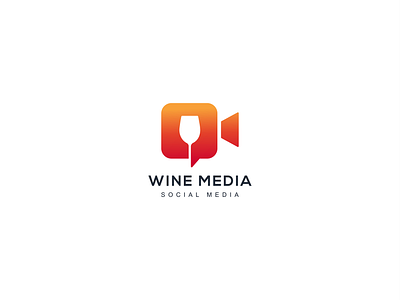 WINE MEDIA LOGO branding identity camera logo cinema logo creative creative logo design entertainment logo iconic logo illustration logo logoconcept logodesign logodesigner logotype media logo modern logo social media logo video logo wine glass logo wine media logo