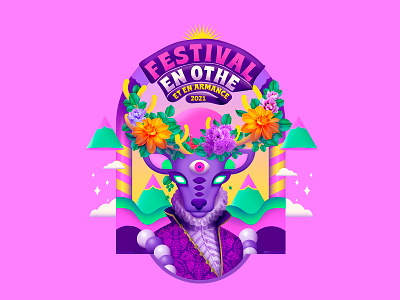 Festival En Othe Et En Armance 2021 adobe illustrator festival flyer illustration music