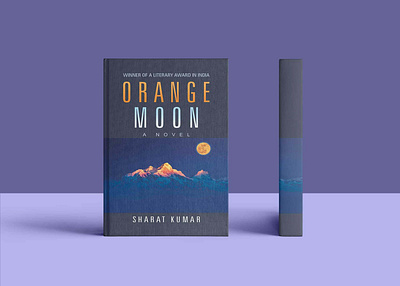 Orange Moon Novel Cover Mockup book branding cover design freebies graphic design illustration mockup new novel orange website