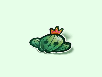 Cactus sticker cactus icon line logo plant sticker