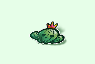 Cactus sticker cactus icon line logo plant sticker