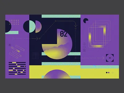 Workflow collage design geometry illustration layout pattern texture type