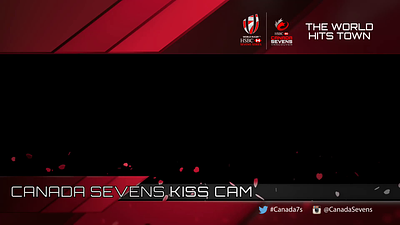 Kiss Cam Animated Frame for Sporting Event 3d animation branding broadcast c4d design motion graphics
