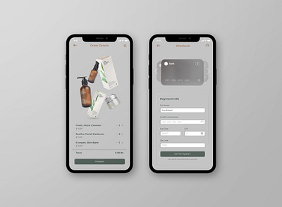 Daily UI #002 - Credit Card Checkout 002 02 2 app checkout credit card credit card checkout daily daily ui 002 daily ui 2 dailyui eco green natural organic shopping shopping app skincare ui challenge ui challenge 2