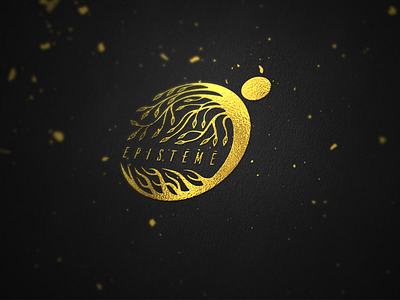 "Episteme" Massage Community Logo design. awesome branding colorful creative design fashion freedom gold graphic design illustration leafes logo love massage nature roots simple ui ux vector