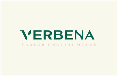 Verbena brand branding design identity logo minimalist