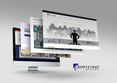 Auspicous Website Landing Page UI Design graphic design product ui ux website