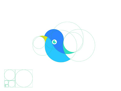 Golden Ratio Bird Logo Design best logo designer bird branding flying bird golden ratio golden ratio bird logo golden ratio logo humming bird logo logo captain logo mark logos minimal modern logo professional logo ratio symbol top logo tweet bird vector