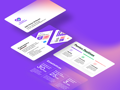 Presentation Cards graphic design isometric minimal presentation