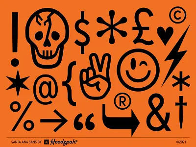 Santa Ana Sans custom font custom type font font design hoodzpah retro type type design typeface