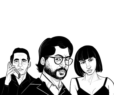 la casa de papel art artwork creative design drawing fanart illustration moneyheist netflix s3 shahstuff
