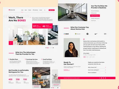 Nextus hub Landing Page 3d animation app branding coworking design graphic design illustration landing page logo motion graphics vector