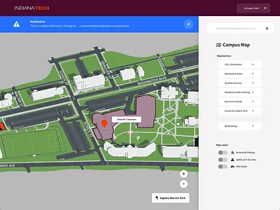 Interactive Map WIP design higher education web design website website design wordpress