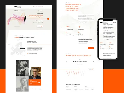 MIT Conference | Website abstract conference event landing landingpage laskosz minimal mit orange technology ui webdesign