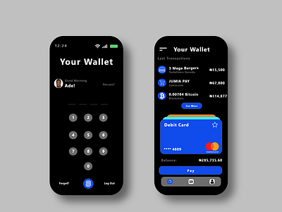 Wallet App adobexd app branding design graphic design illustration ui