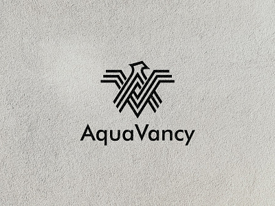 AquaVancy - Letter V And A With Phoenix Monogram Logo a letter abstract animal brand identity branding creative logo eagle line art logo logo design logo designer logo maker logotype minimalist minimalist logo design monogram phoenix symbol v letter