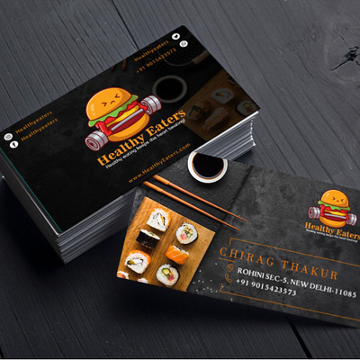 Healthy Eaters (Business Cards) 3d animation brand design branding design graphic design illustration logo logodesign motion graphics ui ux vector