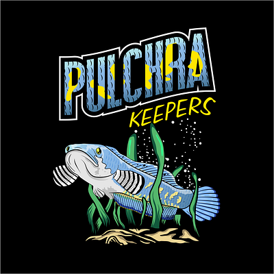 Channa fish | Pulchra | Predator Fish Keepers | Snakehead Fish channa channa blue pulchra channa design channa fish channa tshirt fish lover predator fish keepers snakehead design snakehead fish