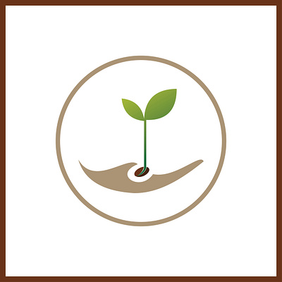 Care of plant line icon. Hand, holding, sapling, leaf. Gardening ecology logo hand tree icon hand tree logo
