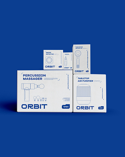 Nasa Home / Orbit abstract blue boxdesign branding color design graphic design illustration line lineart logo material nasa orbit packaging packagingdesign product texture typography vector