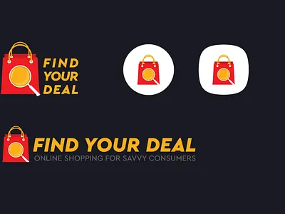 Find your deal logo design brand identity branding deal design ecommerce logo find find your deal graphic design iconic logo illustration logo logo design search