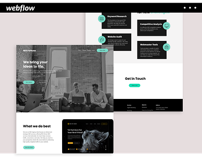SEO Fortune Website Design design illustration landing landing page logo mockup ux design ux design inspo ux designer web design web design inspiration web designer webflow webflow design webflow designer