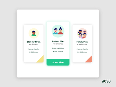 Pricing - Daily UI 30 daily ui 30 dailyui dailyui30 dailyuichallenge price pricing ui design vector illustration