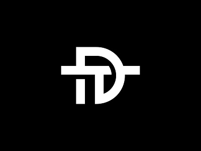 TD Logo or DT Logo branding creative design dt dt logo dt monogram logo identity illustration logo logo design logos logotype minimal modern monogram td td logo td monogram logo typography ui