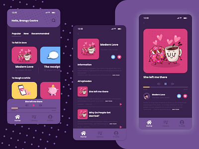 Podcasts App app design podcast