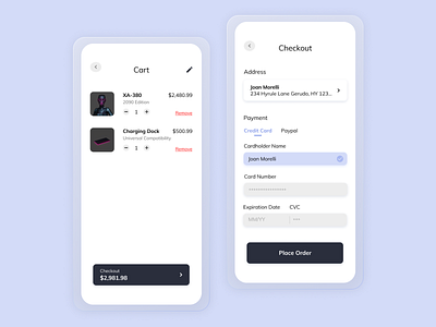 Credit Card Checkout | DailyUI #002 design