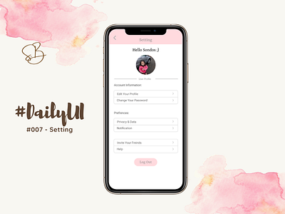 #DailyUI #007 - Setting