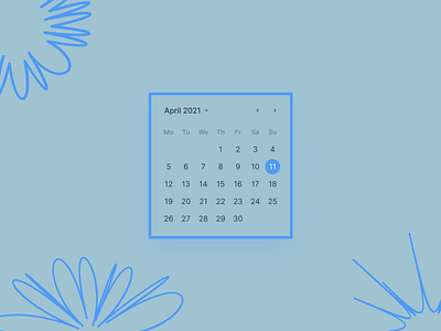 Date Picker dailyui design figma interaction design ui ux web