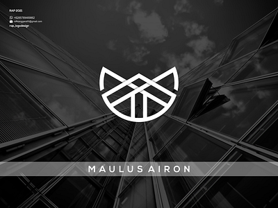 maulus airon logo concept branding design graphic design icon illustration logo typography ui ux vector