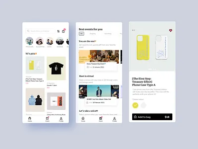 Redesigned YG Select app bigbang blackpink branding design ecommerce exploration fan app illustration logo redesigned research ui ui design ux ux design ux research vector web design yg