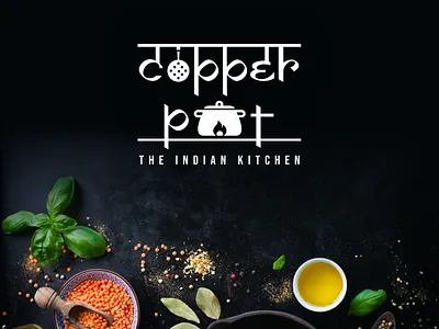 Copper Pot - Logo Design branding food illustration logo restaurant vector