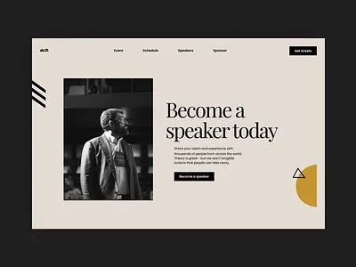 Designers Conference Speakers Section Design branding brutalism brutalist clean creative design landing page minimalism minimalist nocode webflow