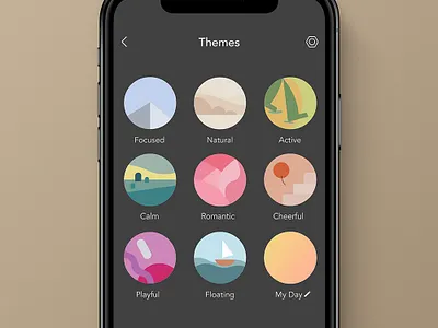 Nooie Aurora Light Bulb app design illustration