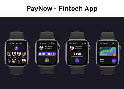 PAYNOW - Apple watch Concept Design adobe xd app apple watch design illustration ios minimal ui