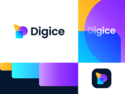 Digice | Logo design branding branding and identity design digital digital tech logo ice cream ice cream logo ice logo identity identity branding illustration logo logo design logo design branding logotype saas branding summer summer design tech branding tech logo