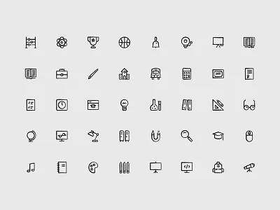 Sketchy Education Icons education icons iconset school sketch sketchy university