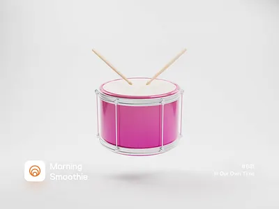 In Our Own Time 3d animated animation band bands blender blender3d diorama drum drumming drums drumsticks illustration isometric isometric illustration