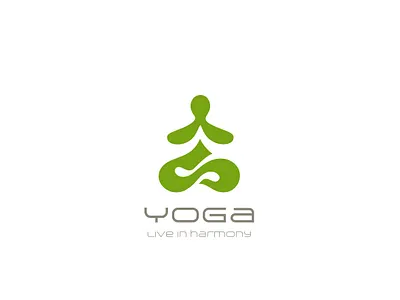 Yoga & Fitness logo branding design graphic design illustration logo motion graphics typography ui ux vector