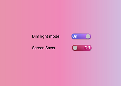 On/Off switches beginnerdesigner dailyui design design challenge ui web design