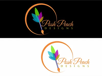 Posh Peach Design branding design graphic design illustration logo