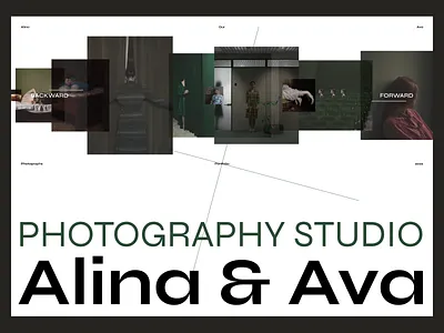 Alina & Ava - Logotype & Website Concept branding brutalism design figma graphic design grotesk identity illustration landing logo photograph photography studio photos studio typography ui vector visit cards webflow website
