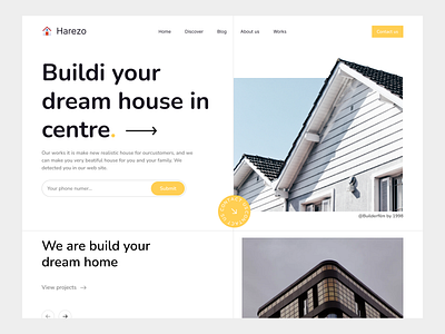 Home Construction - Web Design batix build building clean company contractor design home house inspiration landing minimal property real estate service ui ui ux web web design website builder